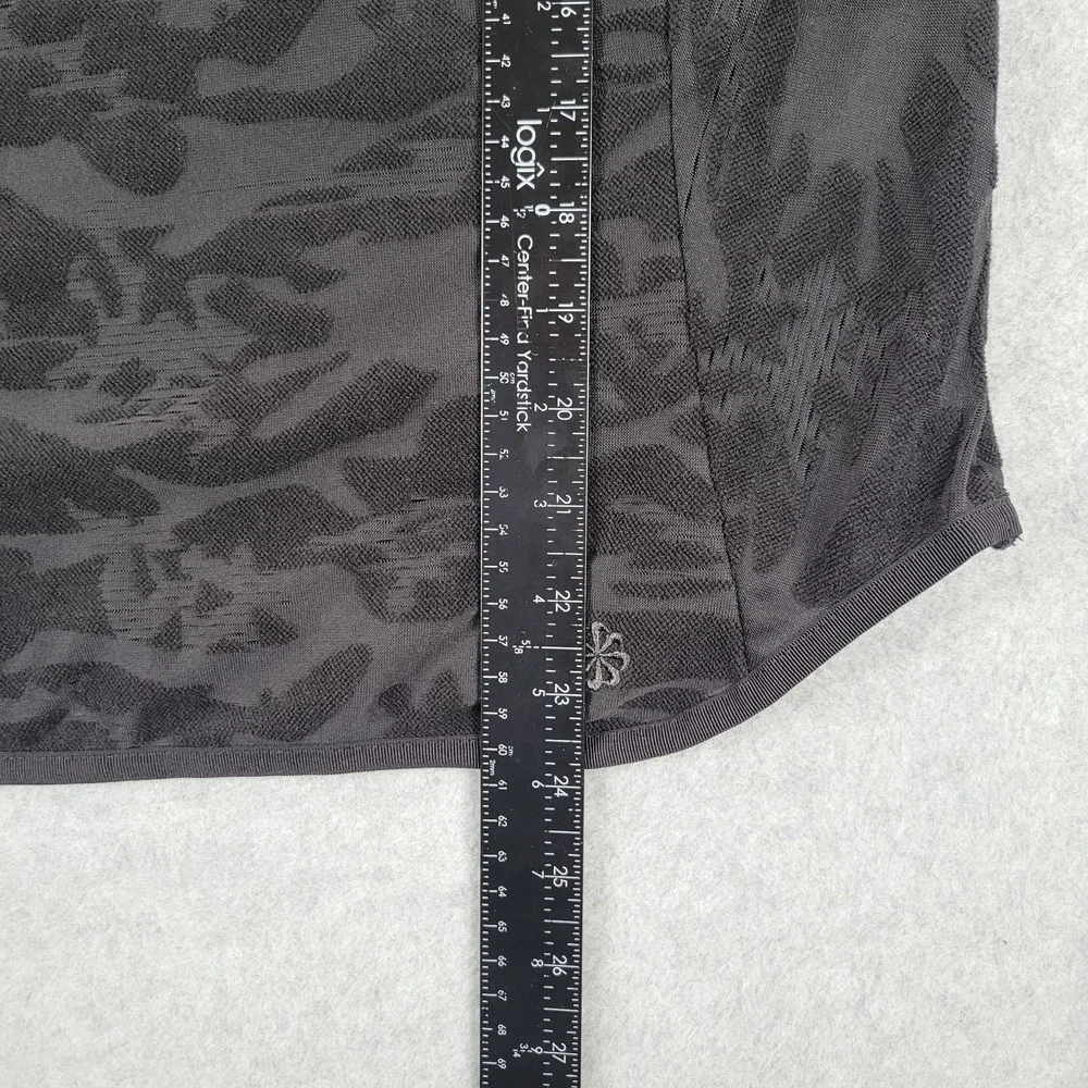 Nike Trail Running Quarter Zip Pullover Womens L Burnout Textured Camo Thumb‎
